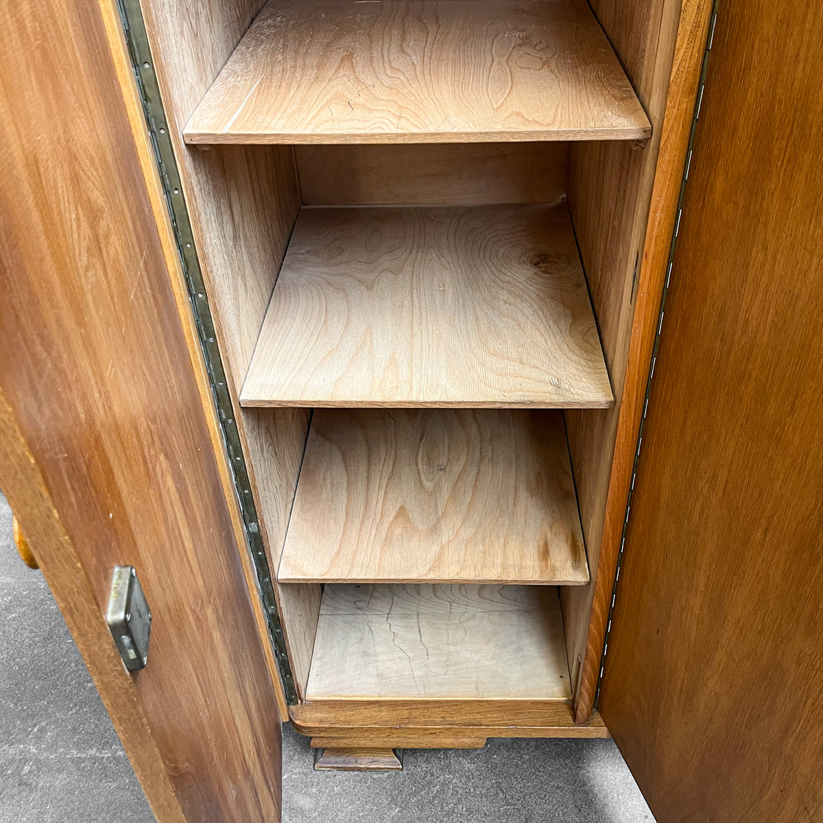 mid-century kleiderschrank in eiche - 1960er jahre, 179cm breite