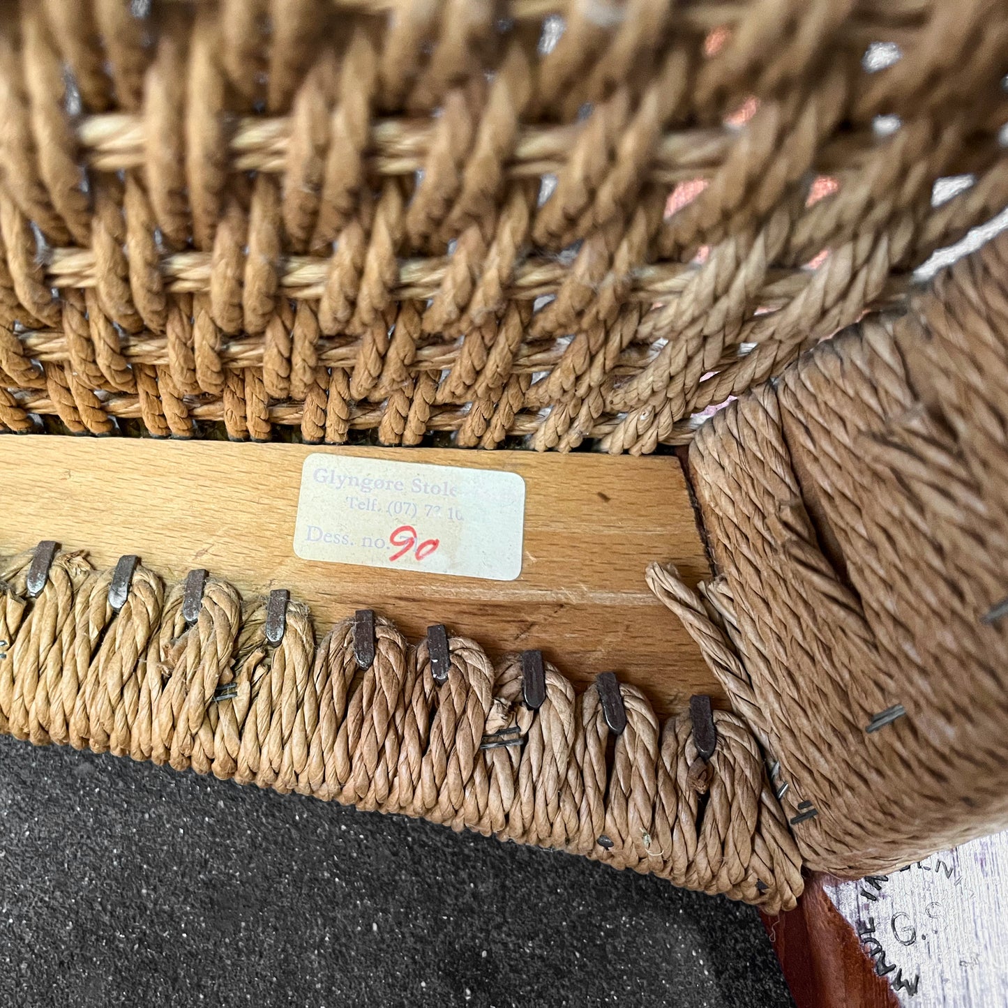 arne wahl iversen stühle in teak, mit sitzgeflecht, 1960er