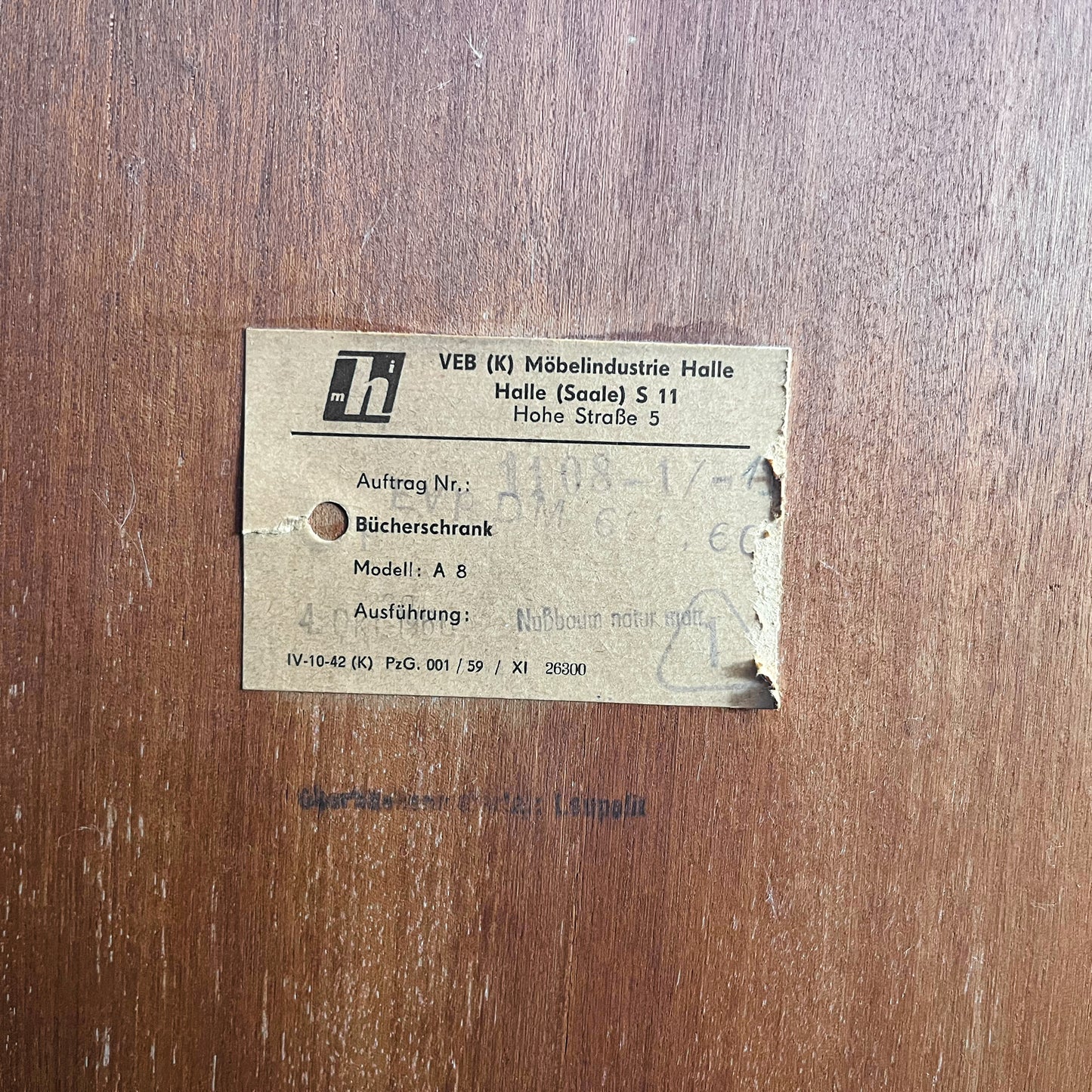 highboard in nussbaum, 1960er, 181cm