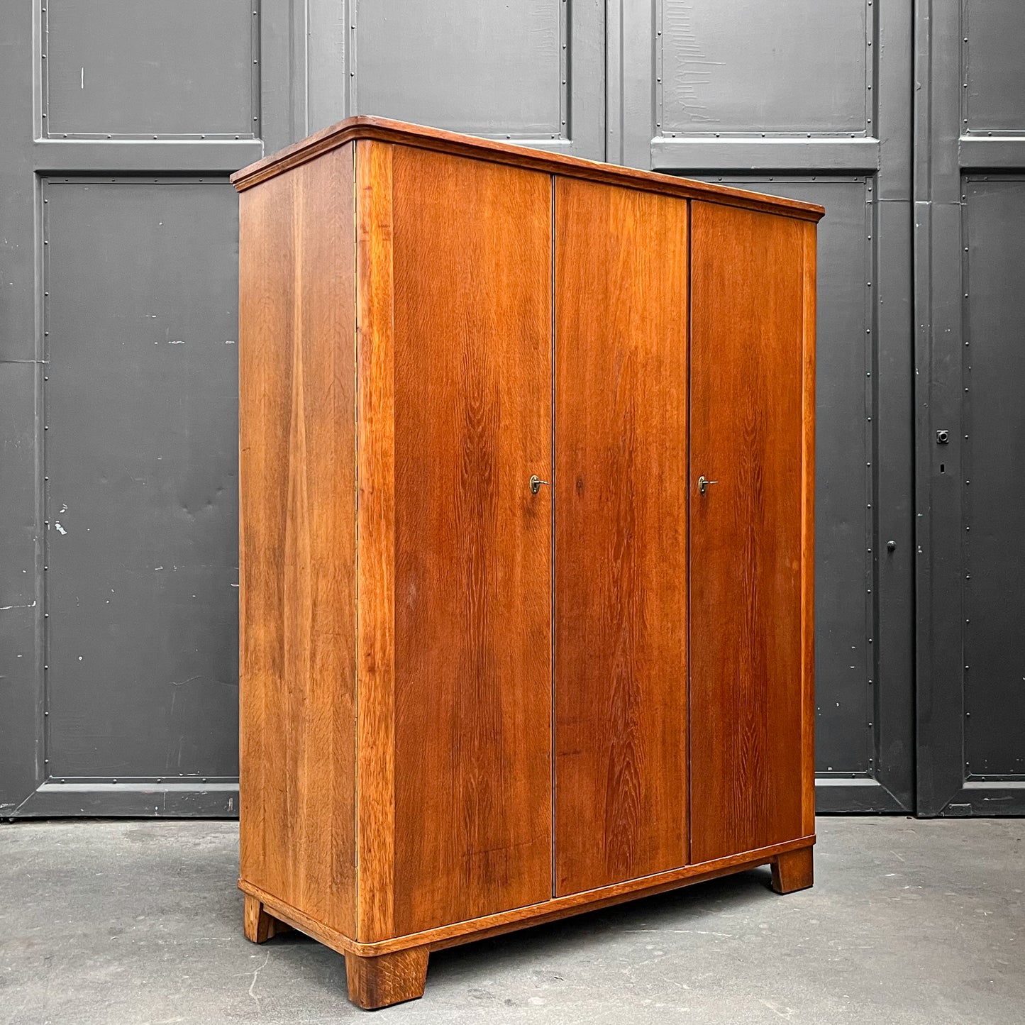 mid-century kleiderschrank in eiche - 1960er jahre