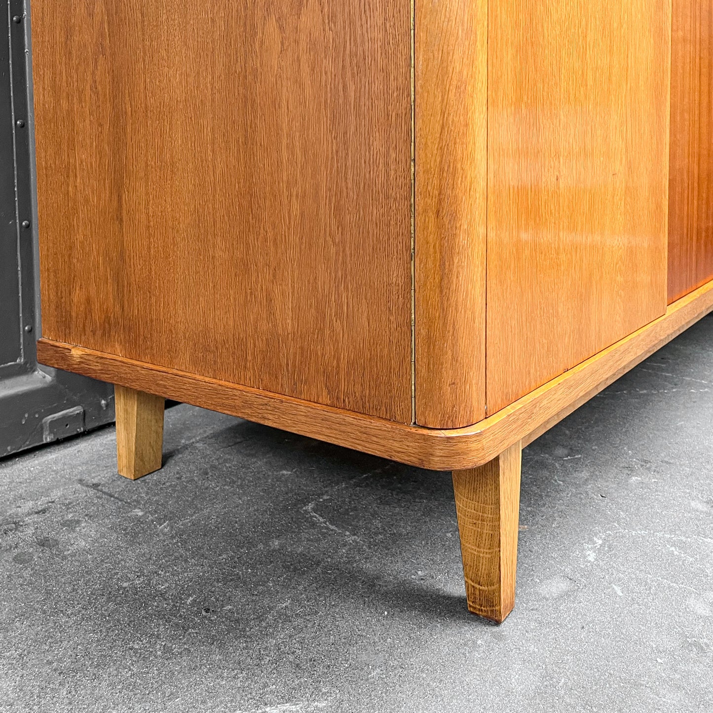 mid-century kleiderschrank in eiche & nussbaum - 1960er jahre