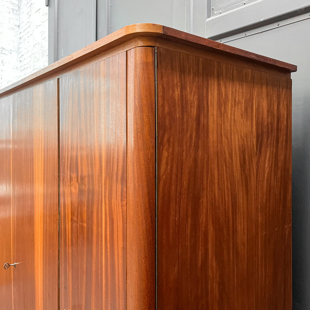 mid-century kleiderschrank in mahagoni - 1960er jahre