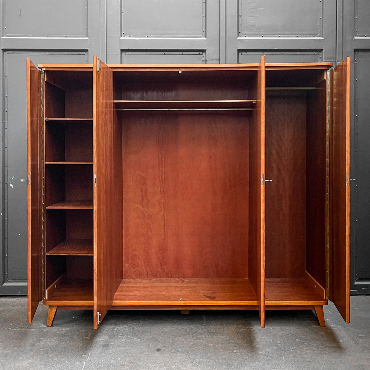 mid-century kleiderschrank in mahagoni - 1960er jahre