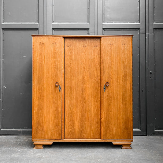 mid-century kleiderschrank in eiche - 1960er jahre, 179cm breite