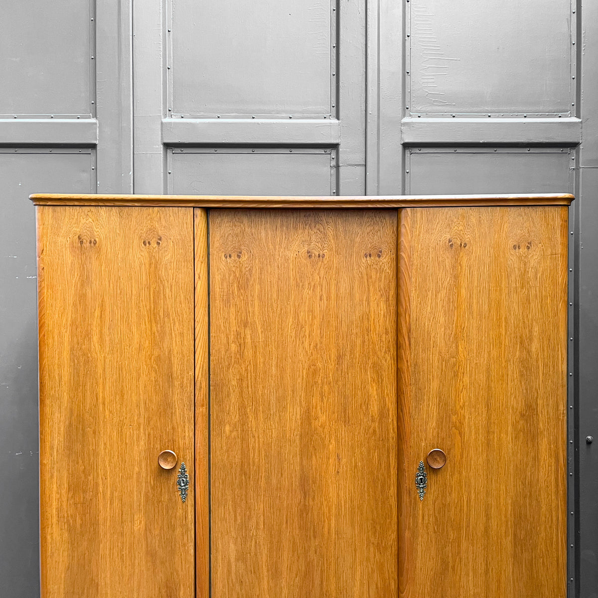 mid-century kleiderschrank in eiche - 1960er jahre, 179cm breite
