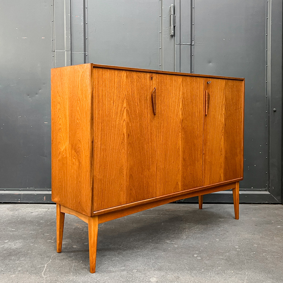mid-century highboard in teak - 1960er jahre