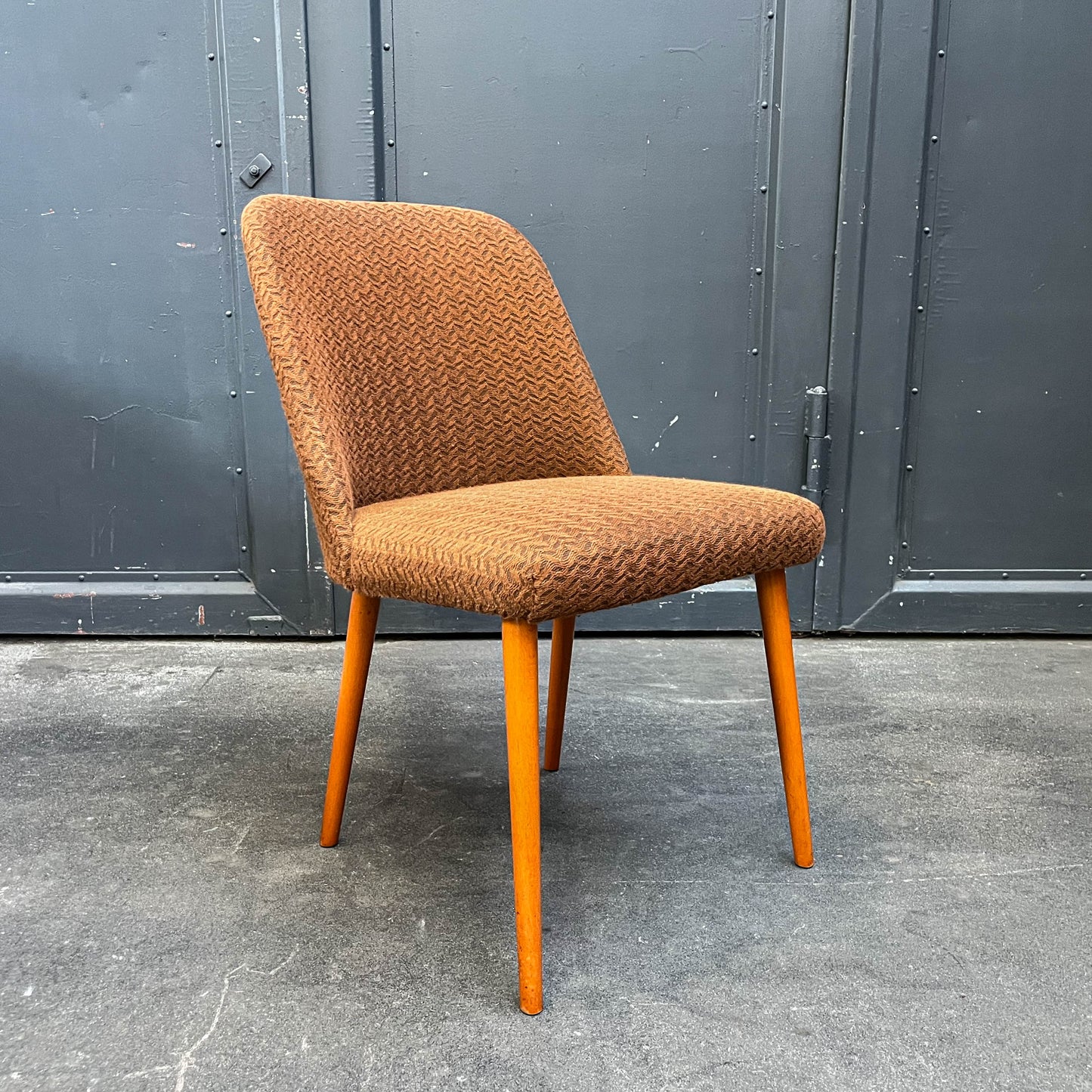 schlichte 4er set stühle, 1960er/70er jahre - mid-century DDR stuhl chairs lounge cocktailsessel sessel Y311_1201