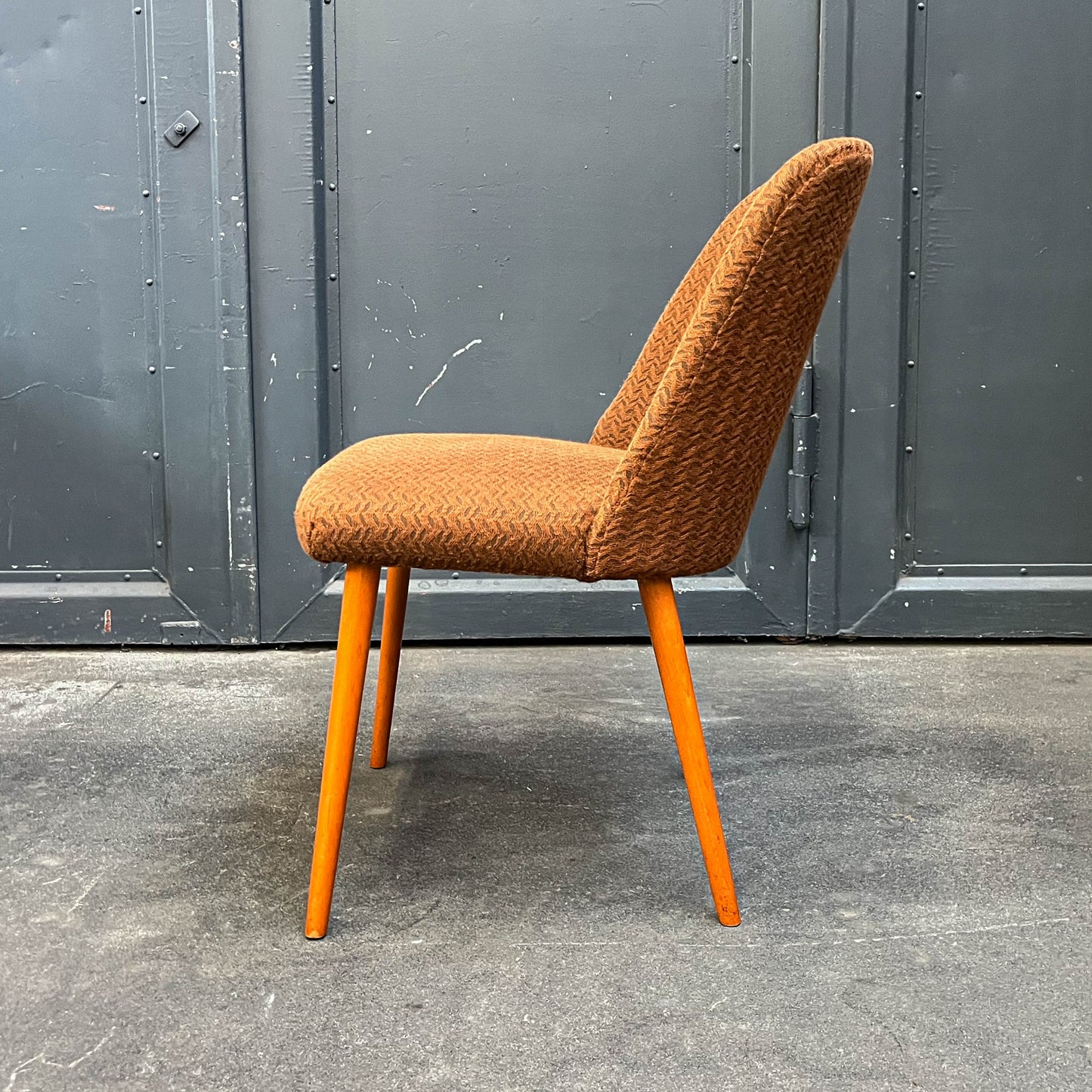 schlichte 4er set stühle, 1960er/70er jahre - mid-century DDR stuhl chairs lounge cocktailsessel sessel Y311_1201