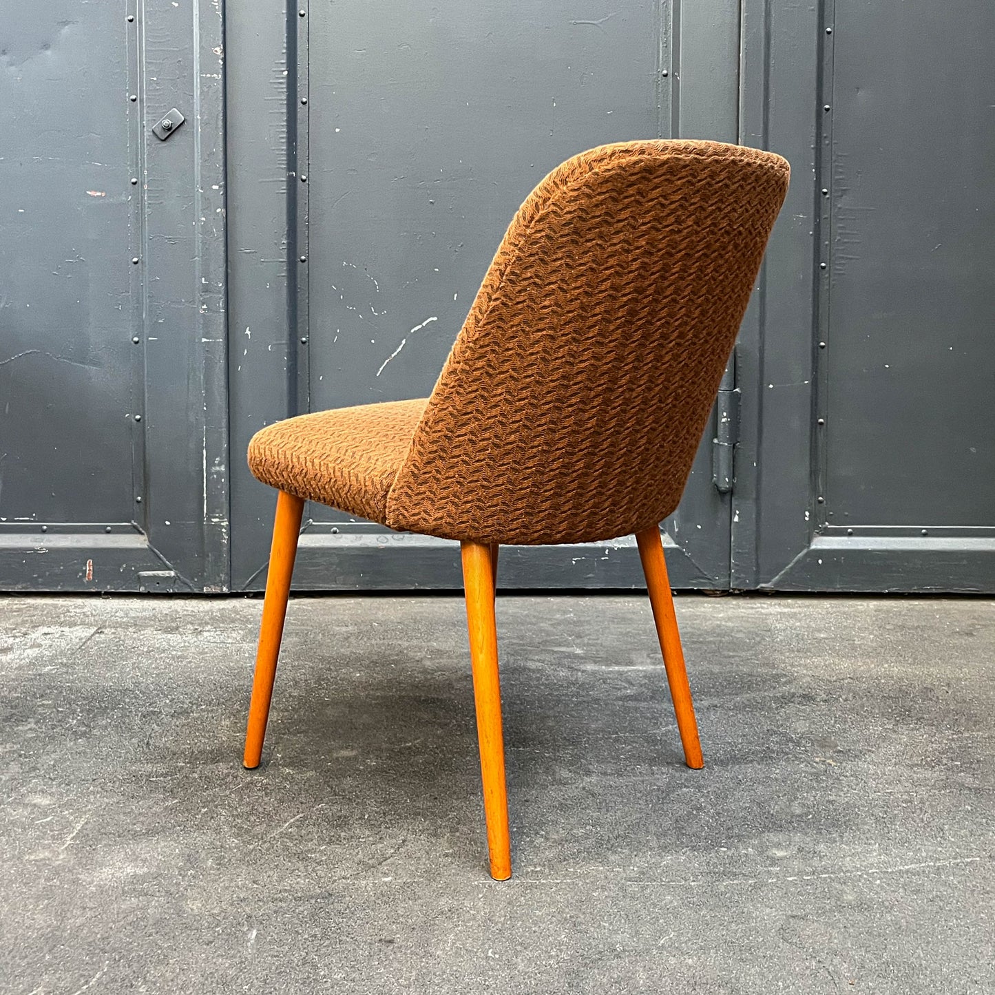 schlichte 4er set stühle, 1960er/70er jahre - mid-century DDR stuhl chairs lounge cocktailsessel sessel Y311_1201