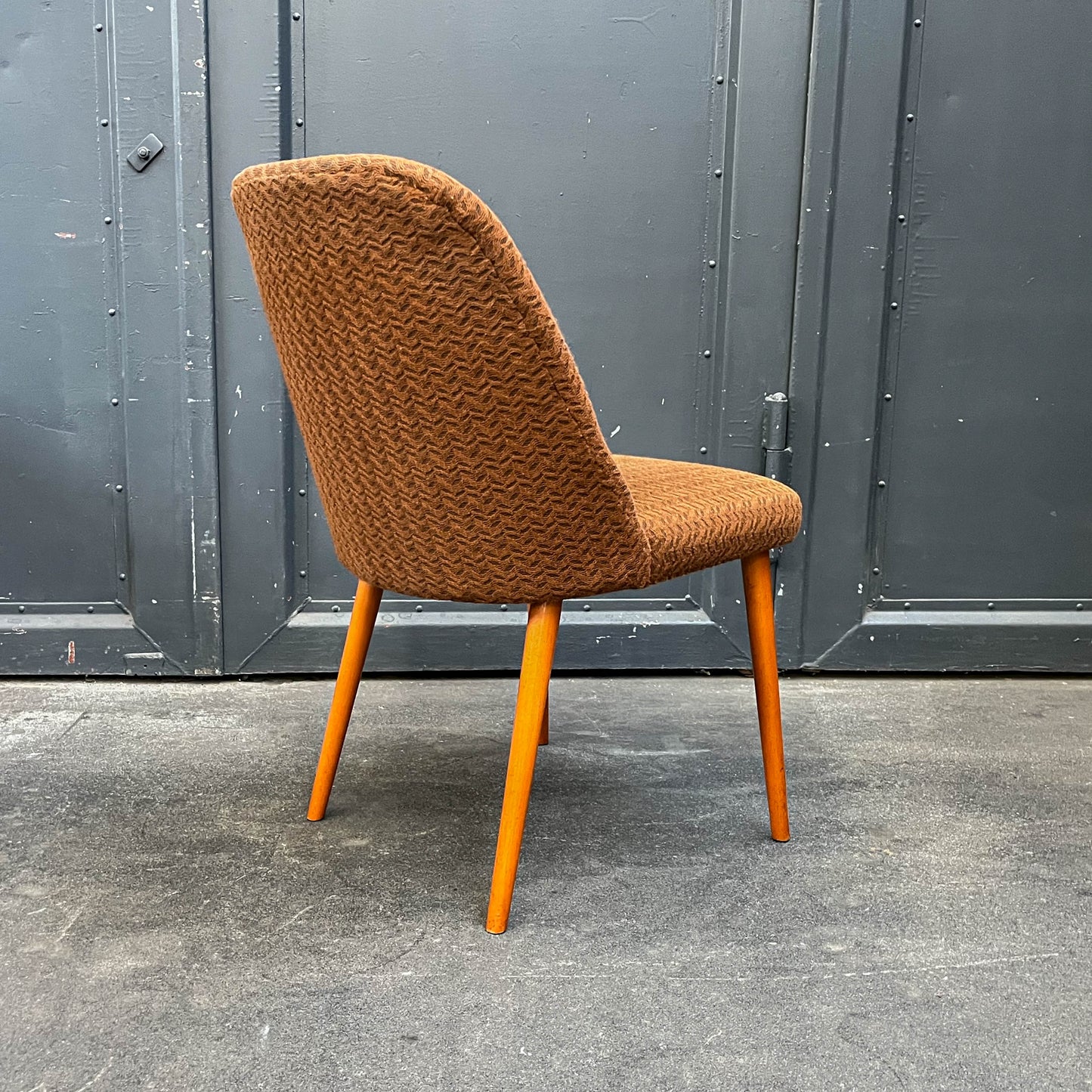 schlichte 4er set stühle, 1960er/70er jahre - mid-century DDR stuhl chairs lounge cocktailsessel sessel Y311_1201