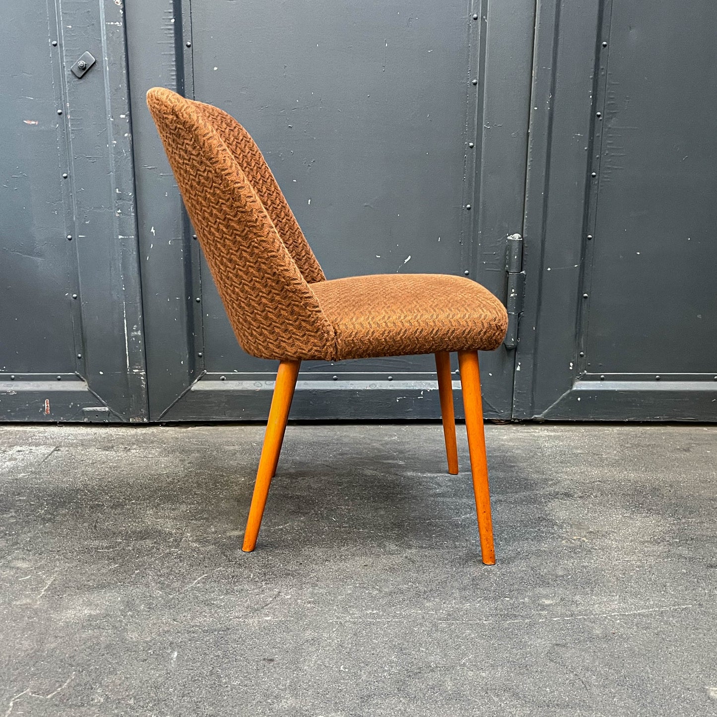 schlichte 4er set stühle, 1960er/70er jahre - mid-century DDR stuhl chairs lounge cocktailsessel sessel Y311_1201