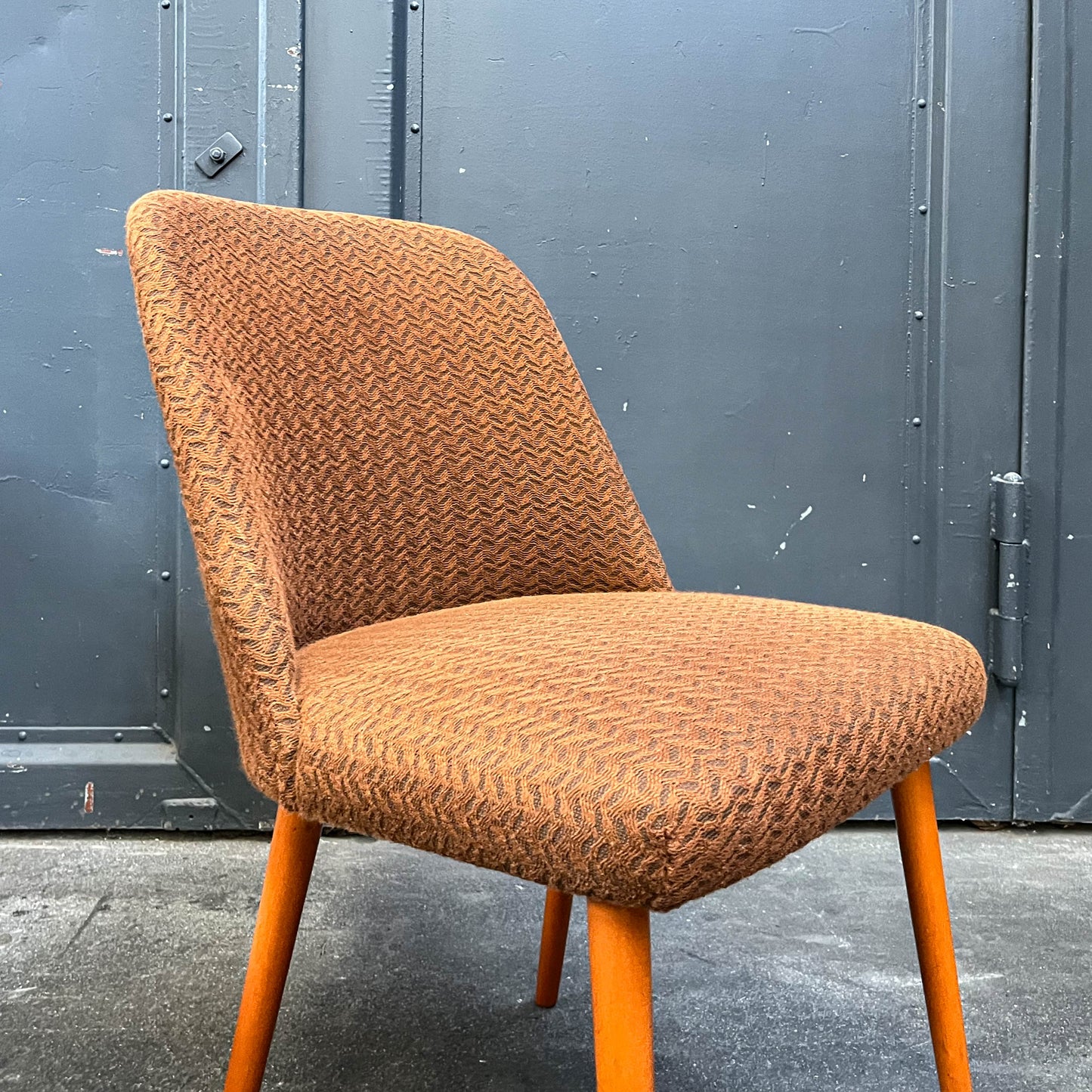 schlichte 4er set stühle, 1960er/70er jahre - mid-century DDR stuhl chairs lounge cocktailsessel sessel Y311_1201