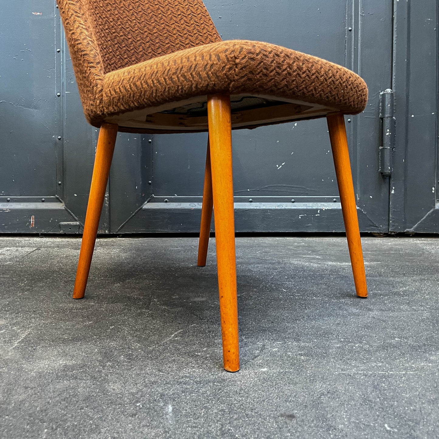 schlichte 4er set stühle, 1960er/70er jahre - mid-century DDR stuhl chairs lounge cocktailsessel sessel Y311_1201