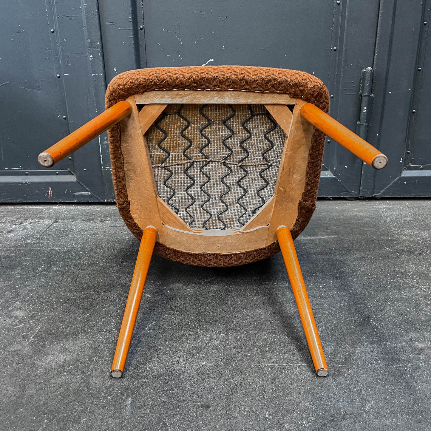 schlichte 4er set stühle, 1960er/70er jahre - mid-century DDR stuhl chairs lounge cocktailsessel sessel Y311_1201