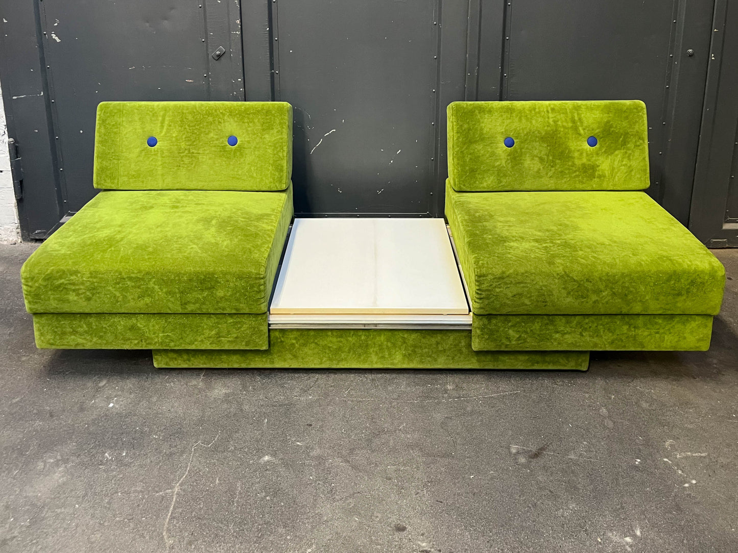 schwedisches loungesofa, 1980er jahre - mid-century schlafsofa sofa sessel lounge cocktailsessel chair Y311_2601