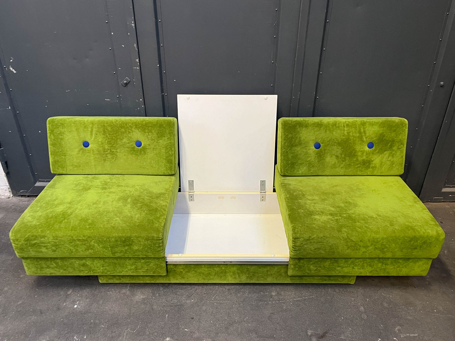 schwedisches loungesofa, 1980er jahre - mid-century schlafsofa sofa sessel lounge cocktailsessel chair Y311_2601