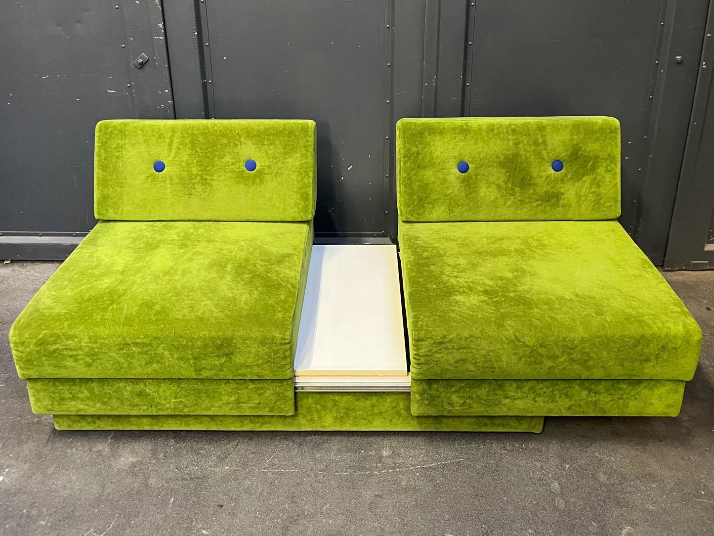 schwedisches loungesofa, 1980er jahre - mid-century schlafsofa sofa sessel lounge cocktailsessel chair Y311_2601