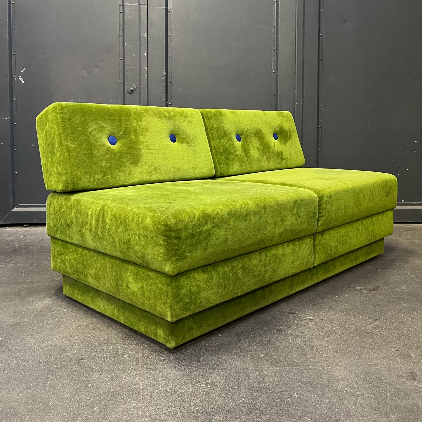 schwedisches loungesofa, 1980er jahre - mid-century schlafsofa sofa sessel lounge cocktailsessel chair Y311_2601