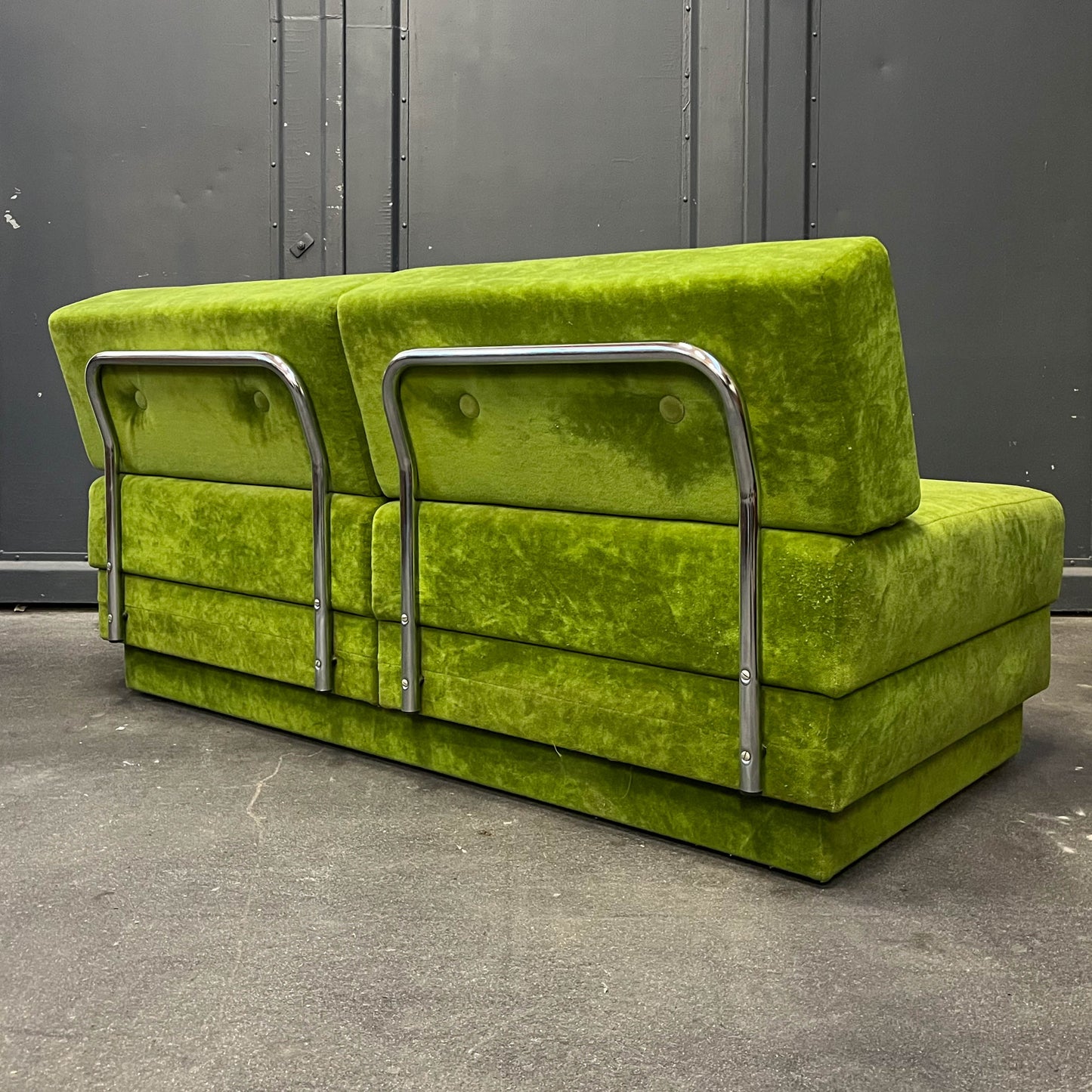 schwedisches loungesofa, 1980er jahre - mid-century schlafsofa sofa sessel lounge cocktailsessel chair Y311_2601