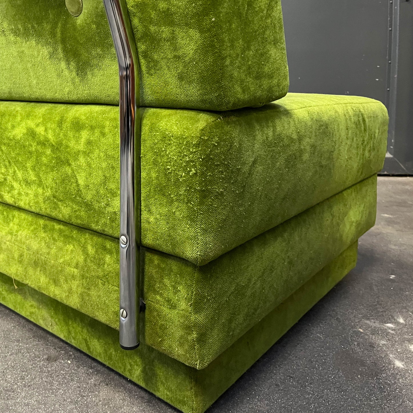 schwedisches loungesofa, 1980er jahre - mid-century schlafsofa sofa sessel lounge cocktailsessel chair Y311_2601