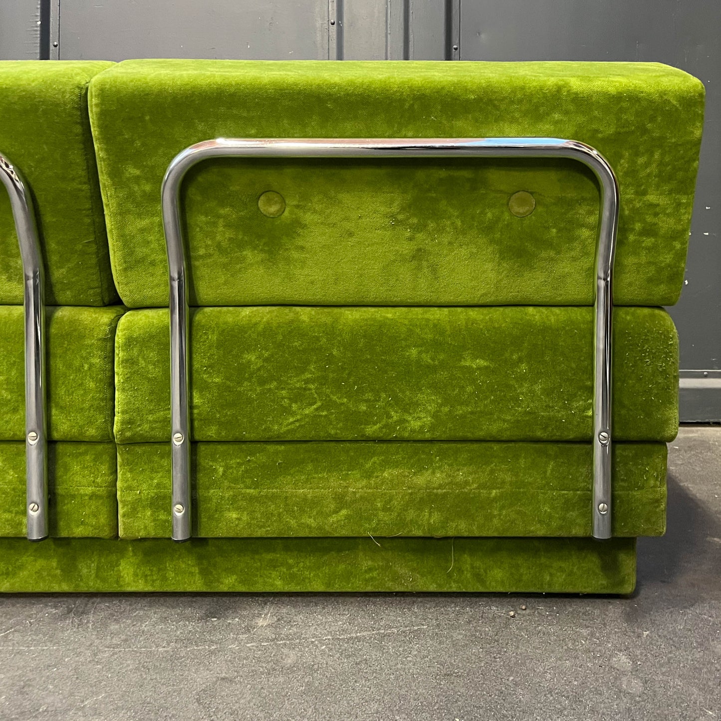 schwedisches loungesofa, 1980er jahre - mid-century schlafsofa sofa sessel lounge cocktailsessel chair Y311_2601