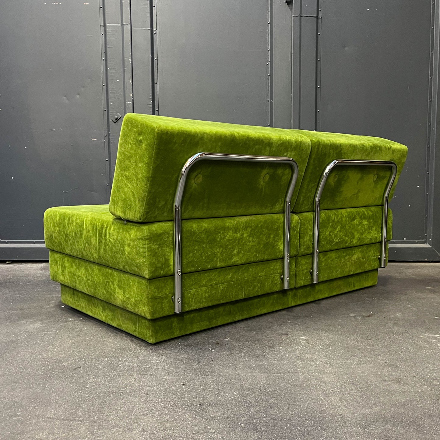 schwedisches loungesofa, 1980er jahre - mid-century schlafsofa sofa sessel lounge cocktailsessel chair Y311_2601