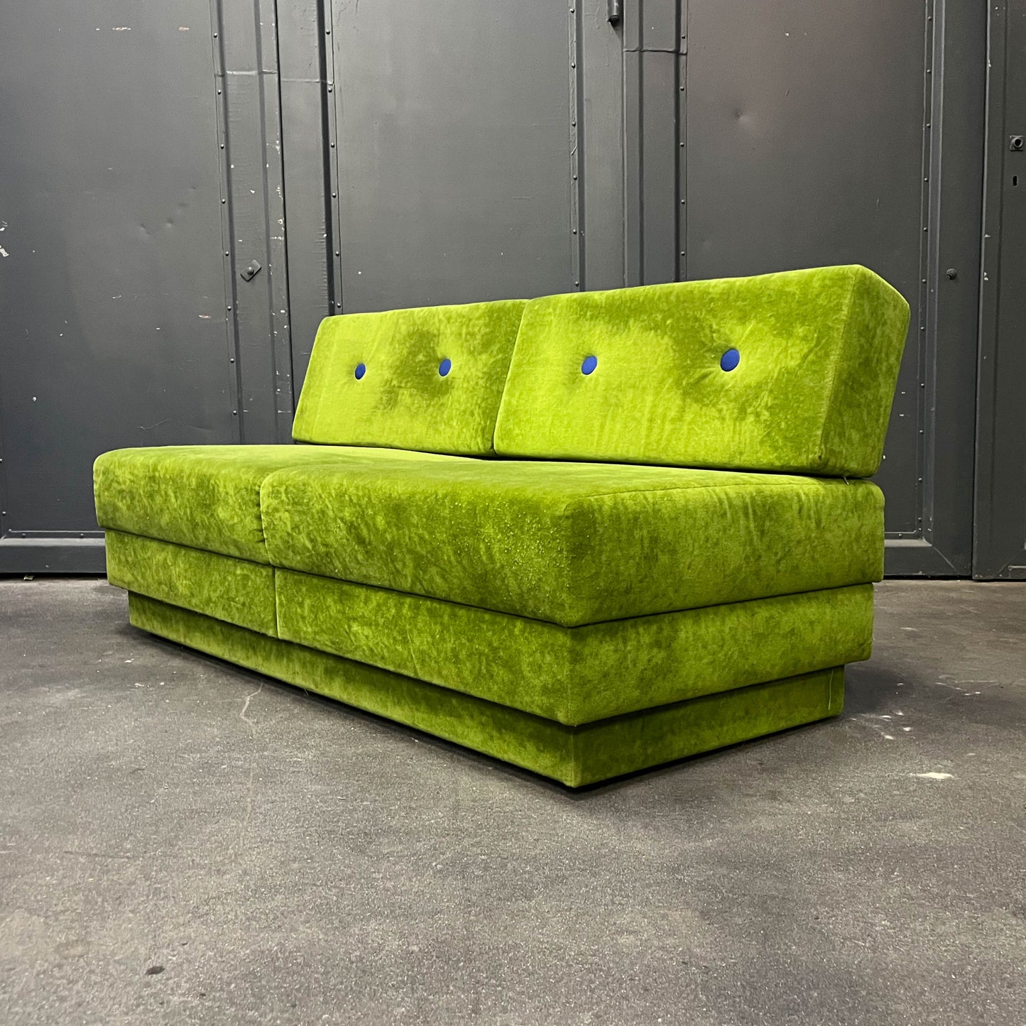 schwedisches loungesofa, 1980er jahre - mid-century schlafsofa sofa sessel lounge cocktailsessel chair Y311_2601