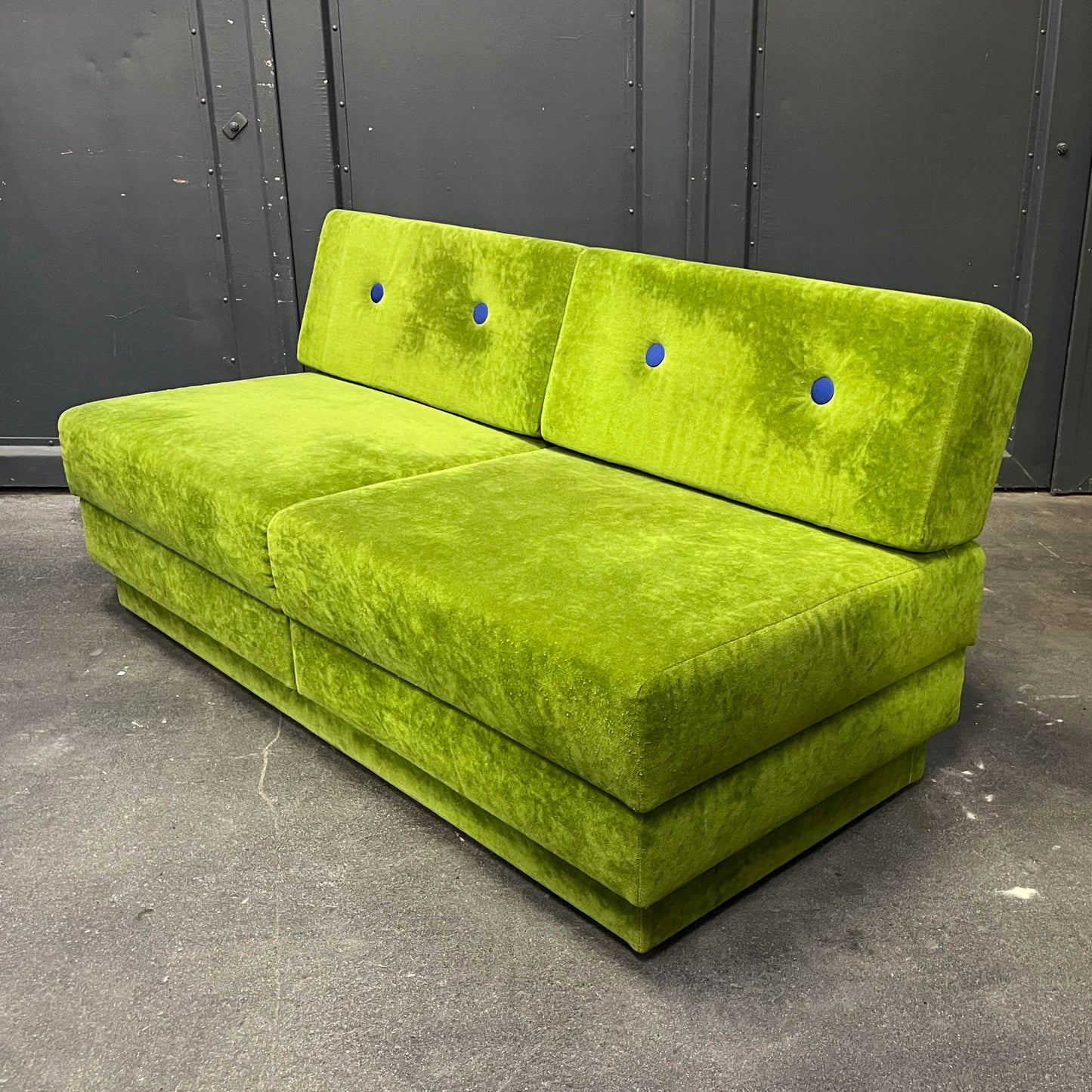 schwedisches loungesofa, 1980er jahre - mid-century schlafsofa sofa sessel lounge cocktailsessel chair Y311_2601