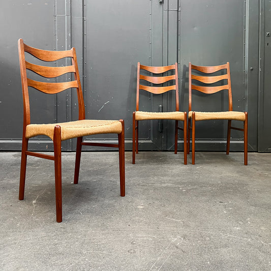 wunderschönes 3er set dänische stühle