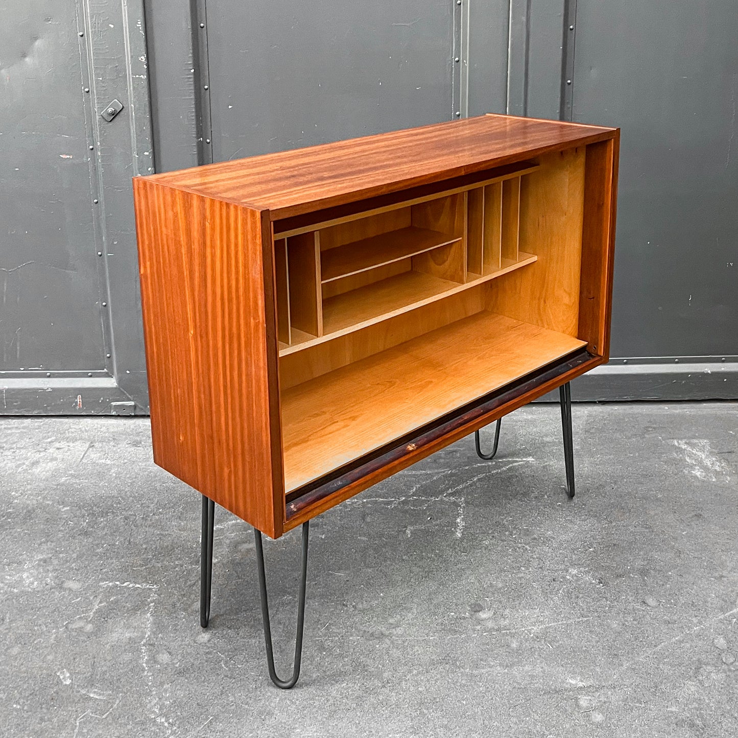 kommode in mahagoni, 1960er, 100cm