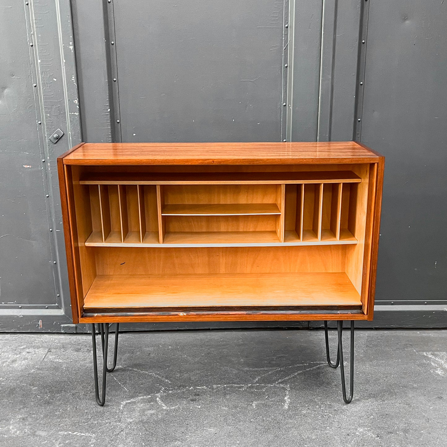 kommode in mahagoni, 1960er, 100cm