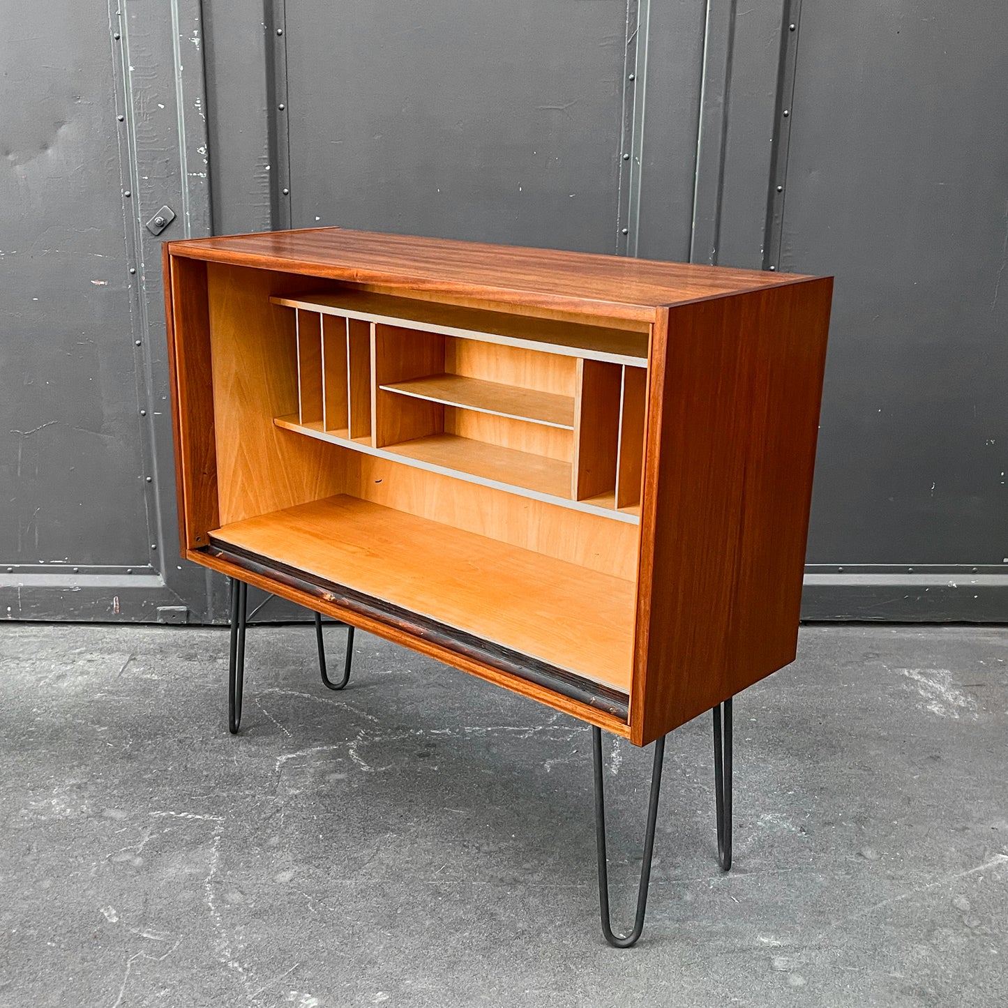 kommode in mahagoni, 1960er, 100cm