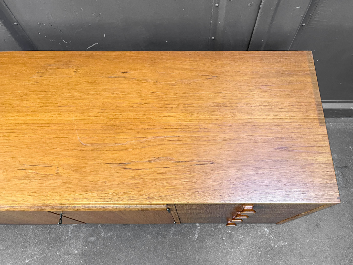 teak regalschrank, 1960er jahre, 115cm