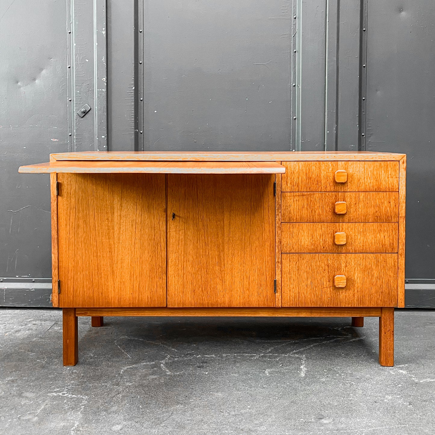 teak regalschrank, 1960er jahre, 115cm