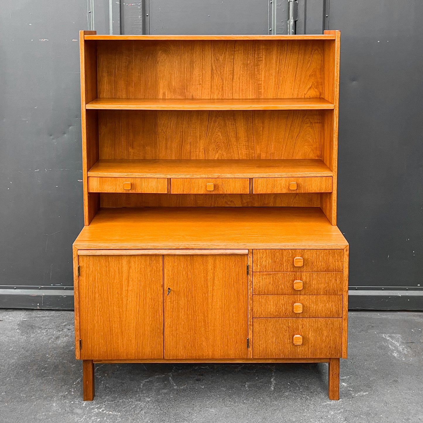 teak regalschrank, 1960er jahre, 115cm