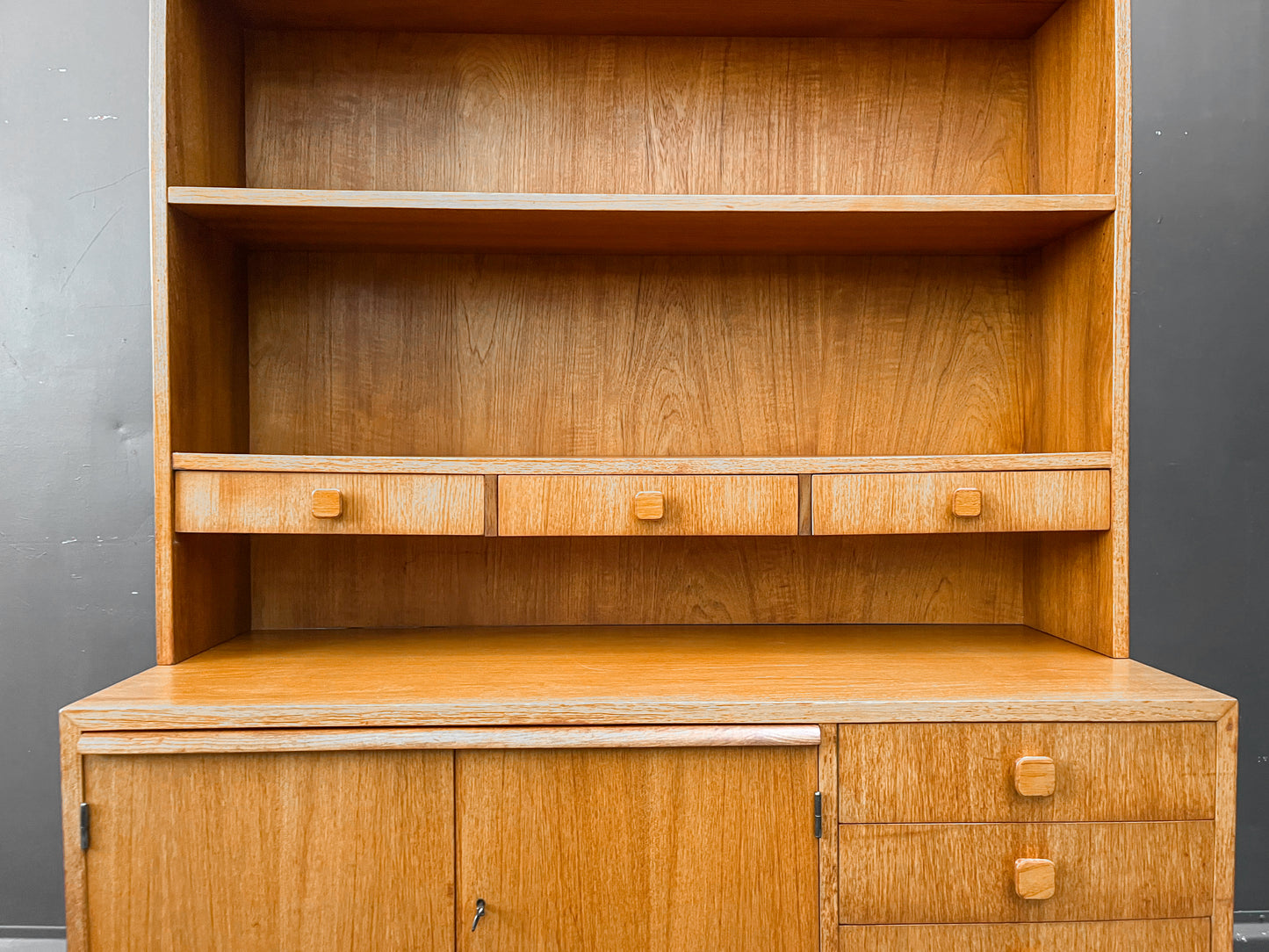 teak regalschrank, 1960er jahre, 115cm