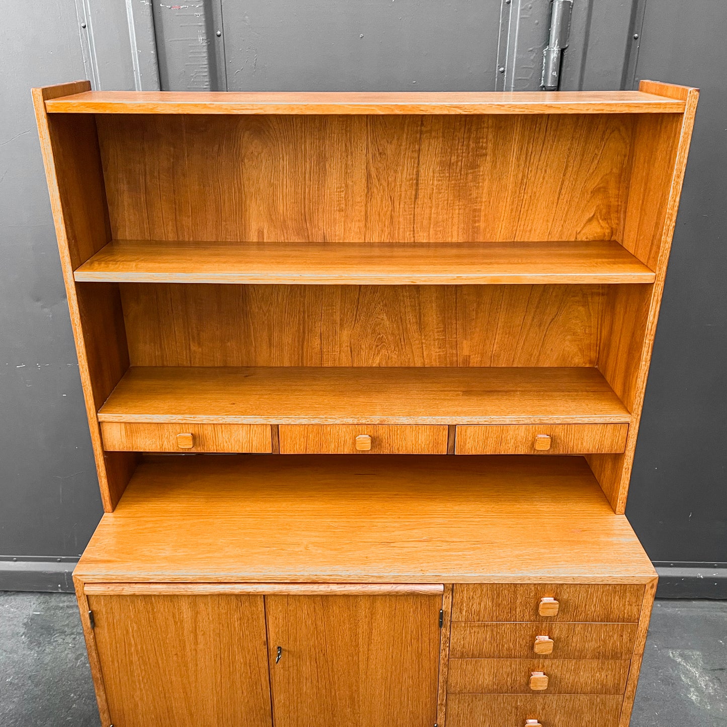 teak regalschrank, 1960er jahre, 115cm
