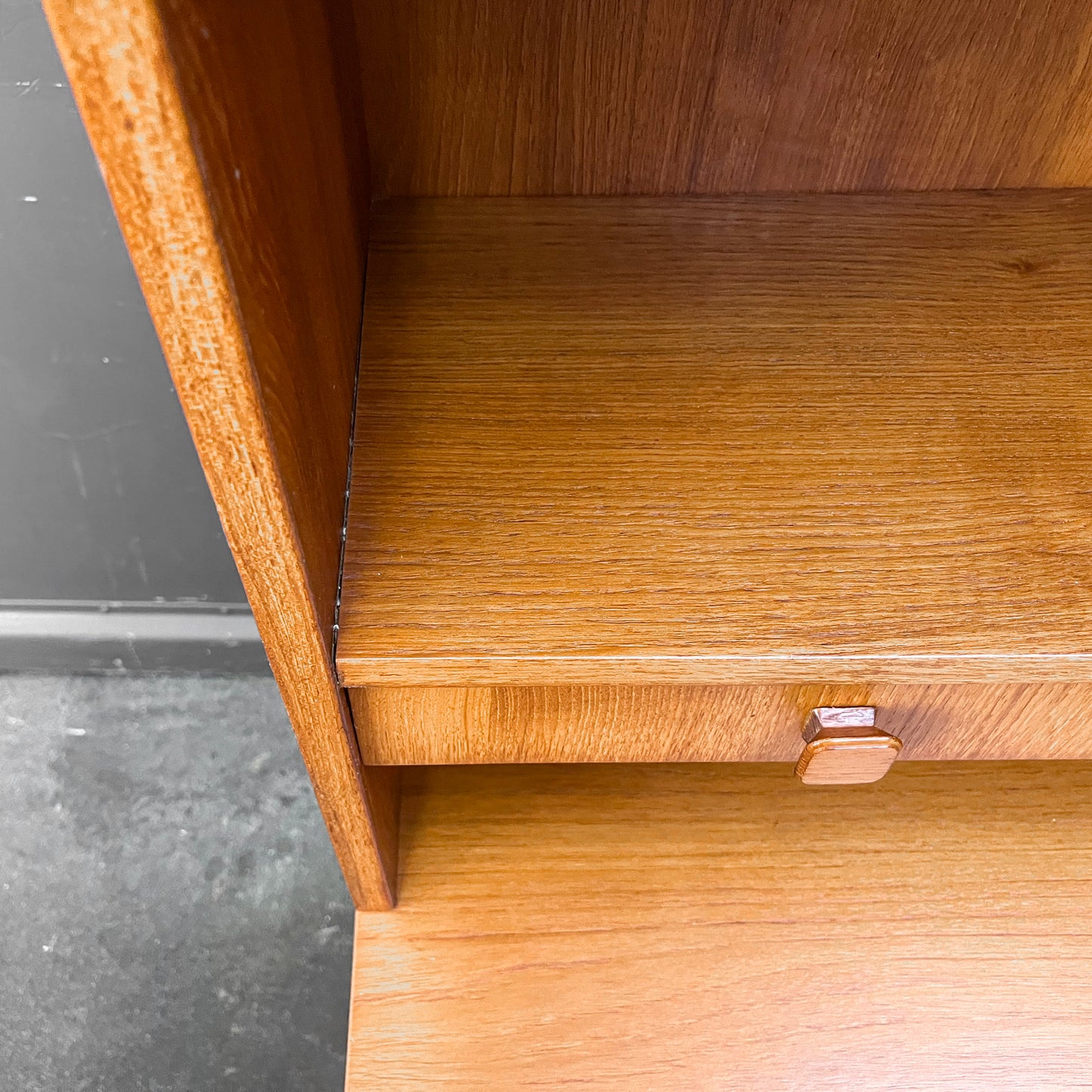 teak regalschrank, 1960er jahre, 115cm