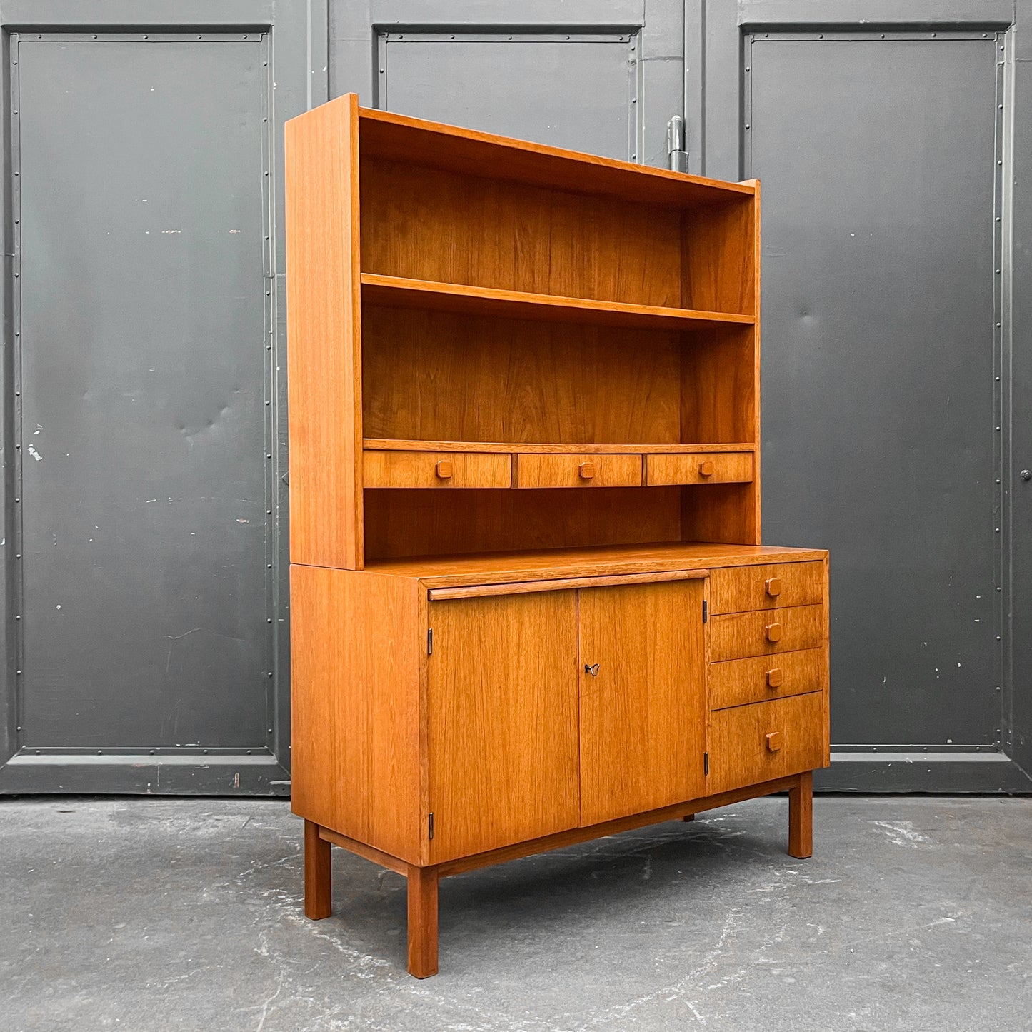 teak regalschrank, 1960er jahre, 115cm