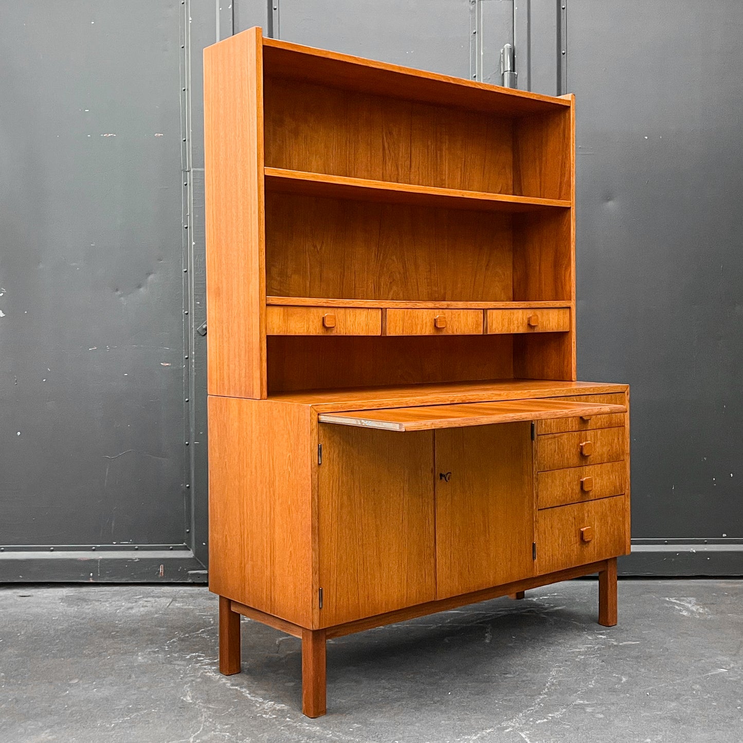 teak regalschrank, 1960er jahre, 115cm