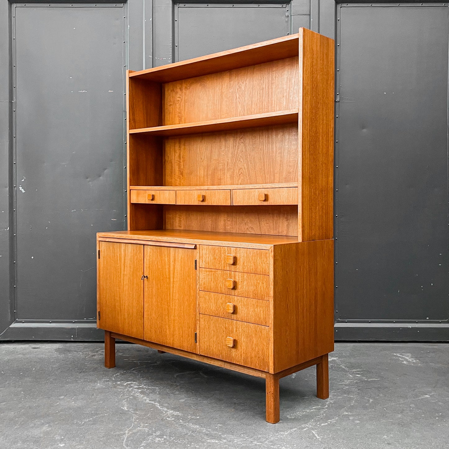 teak regalschrank, 1960er jahre, 115cm