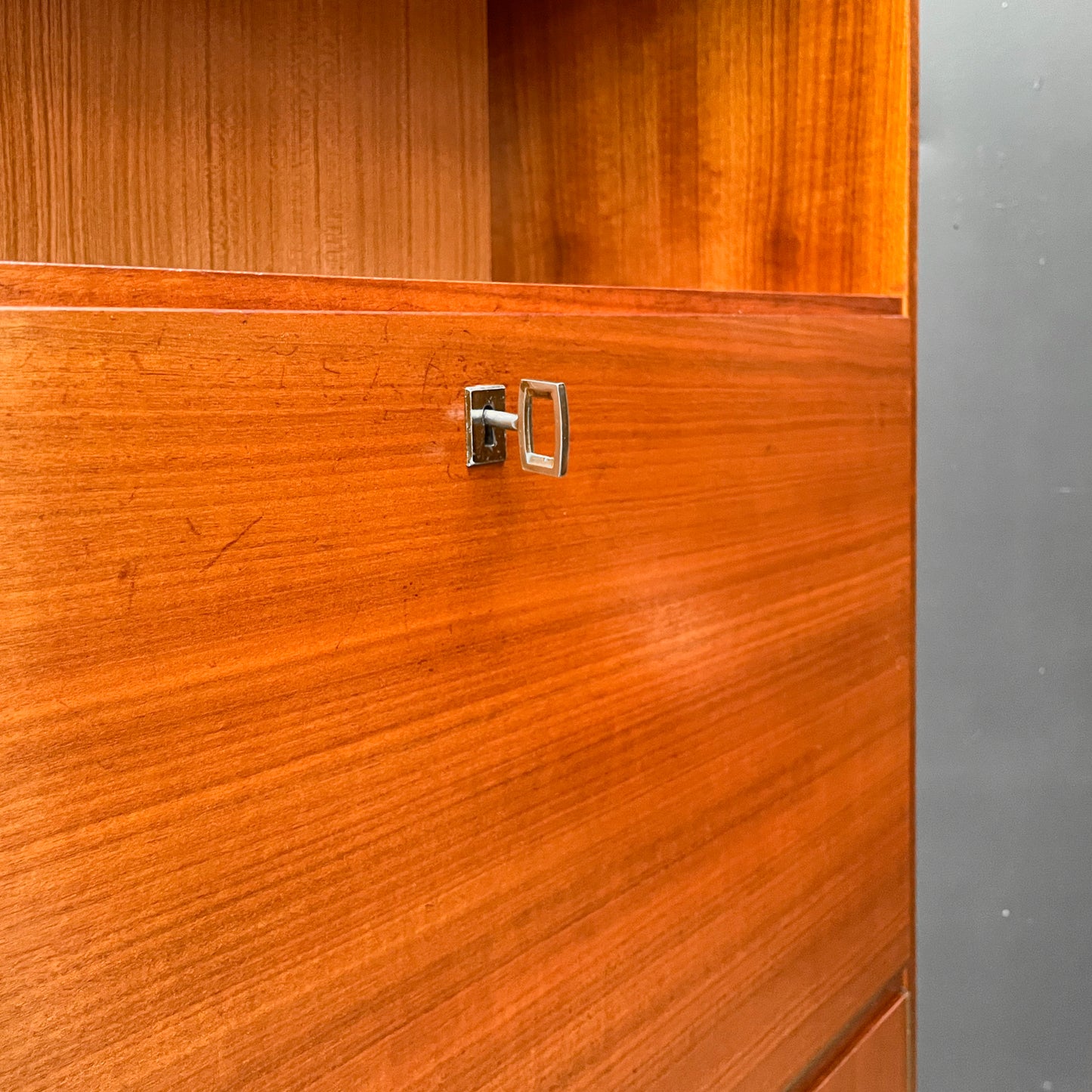 schreibschrank in mahagoni, 1960er, 90cm