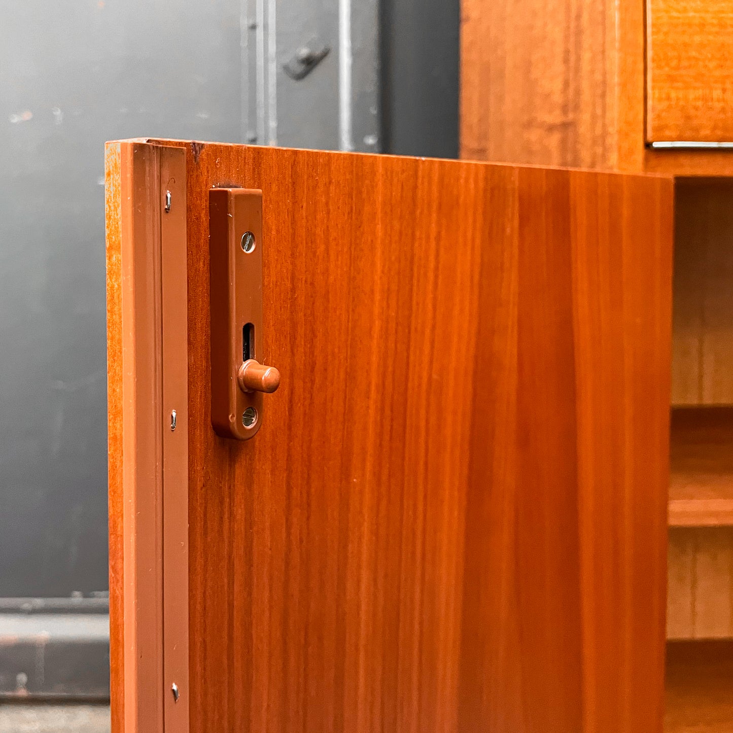 schreibschrank in mahagoni, 1960er, 90cm