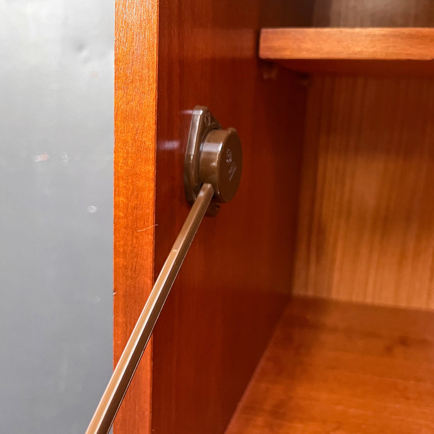 schreibschrank in mahagoni, 1960er, 90cm